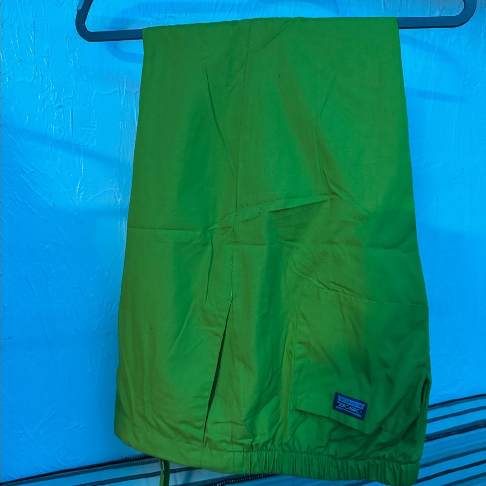Cherokee workwear green scrub pants size large